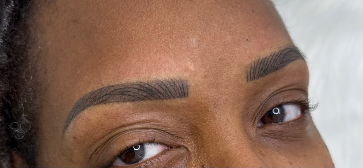 Combo brow touch-up results by Sheila